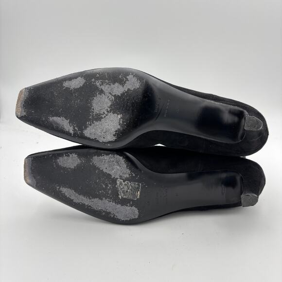 Toteme Suede Mid Heel Boots Women's EU41 US 11 Y2K SATC Office Siren - Picture 7 of 10